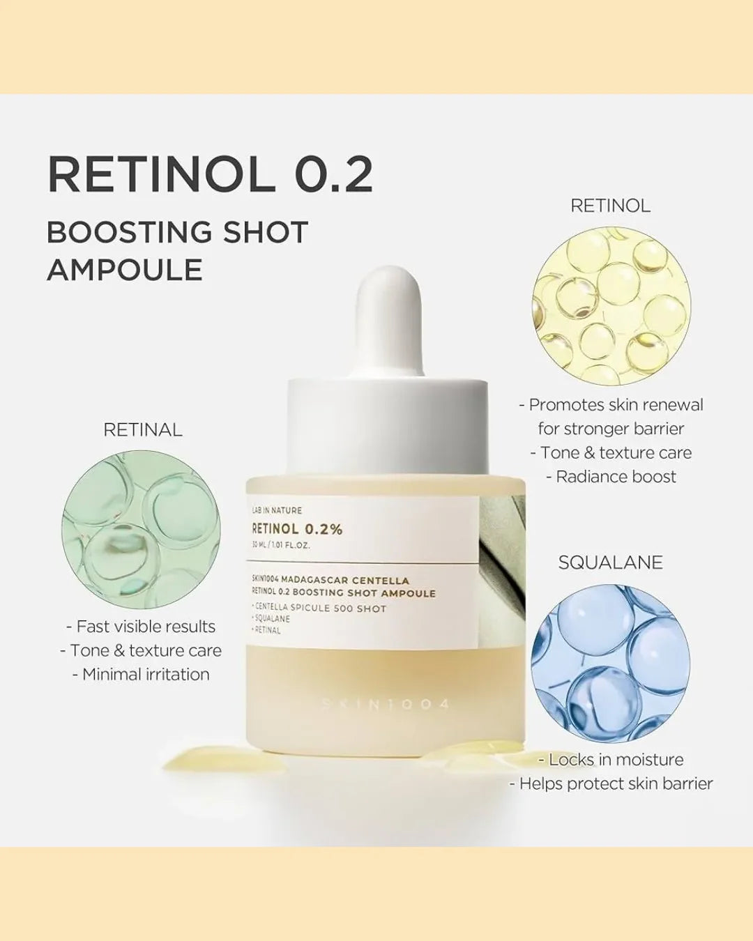 SKIN1004 - Madagascar Centella Retinol 0.2 Booster Shot Ampoule