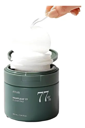 ANUA Heartleaf 77 Clear Pad 70 Pads - Exfoliante Químico y Físico con Heartleaf 77%