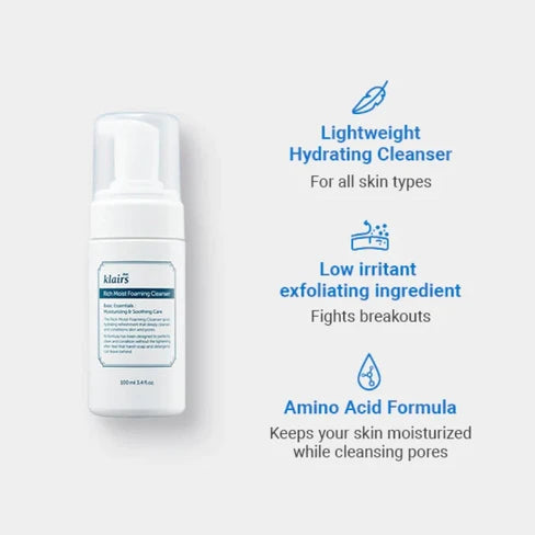 Dear, Klairs - Rich Moist Foaming Cleanser 100ml